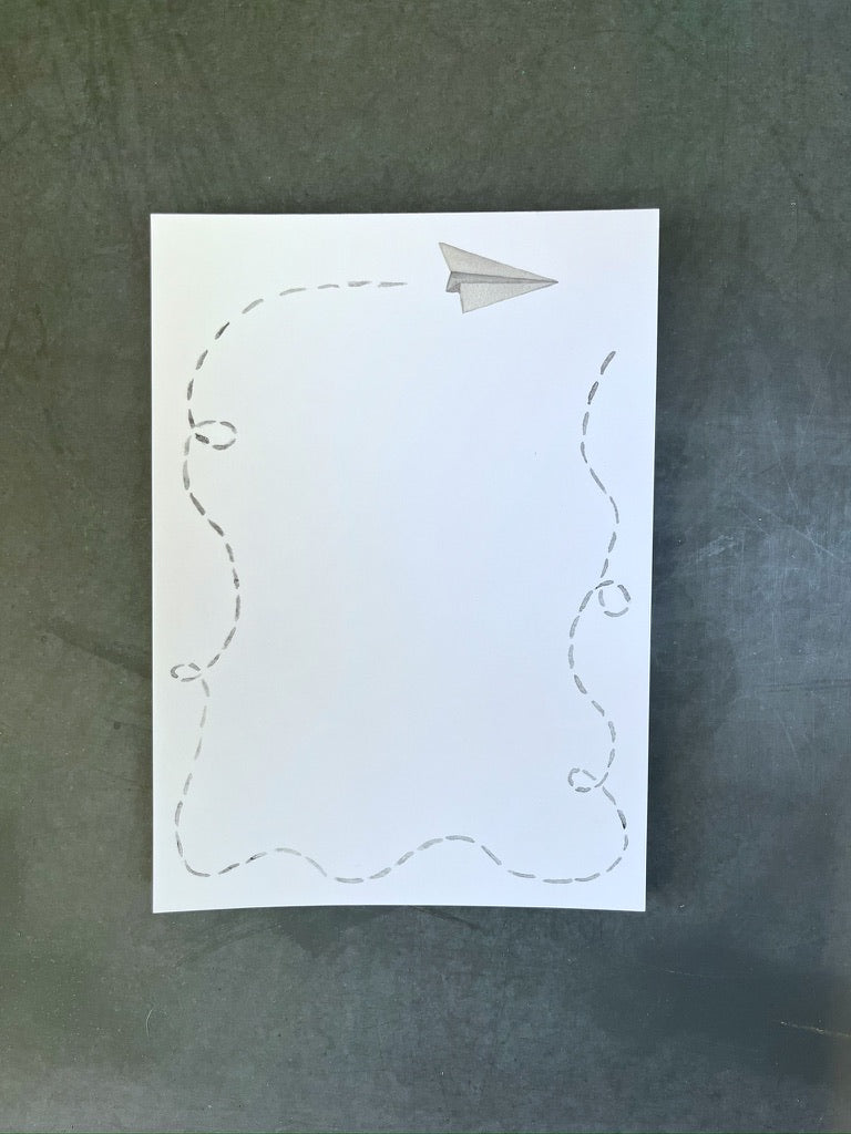 Paper Airplane Note Pad