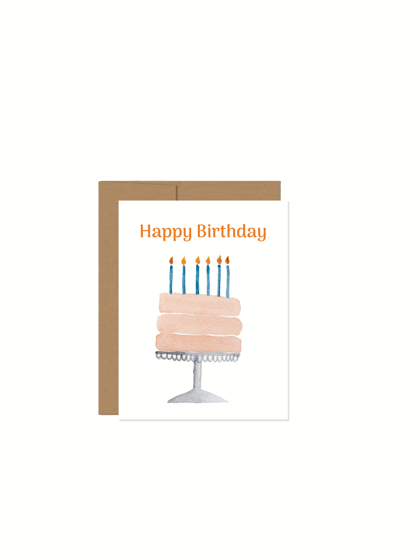 Happy Birthday Cake Card