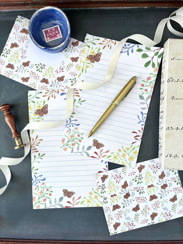 Letter Writing Kit - Butterfly Florals
