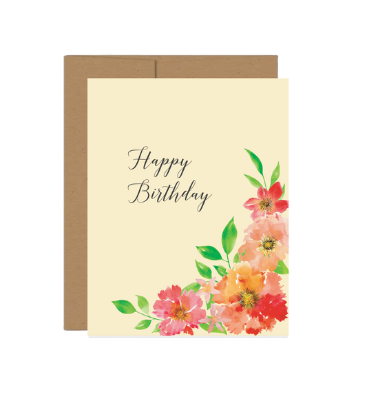 Happy Birthday Bright Florals