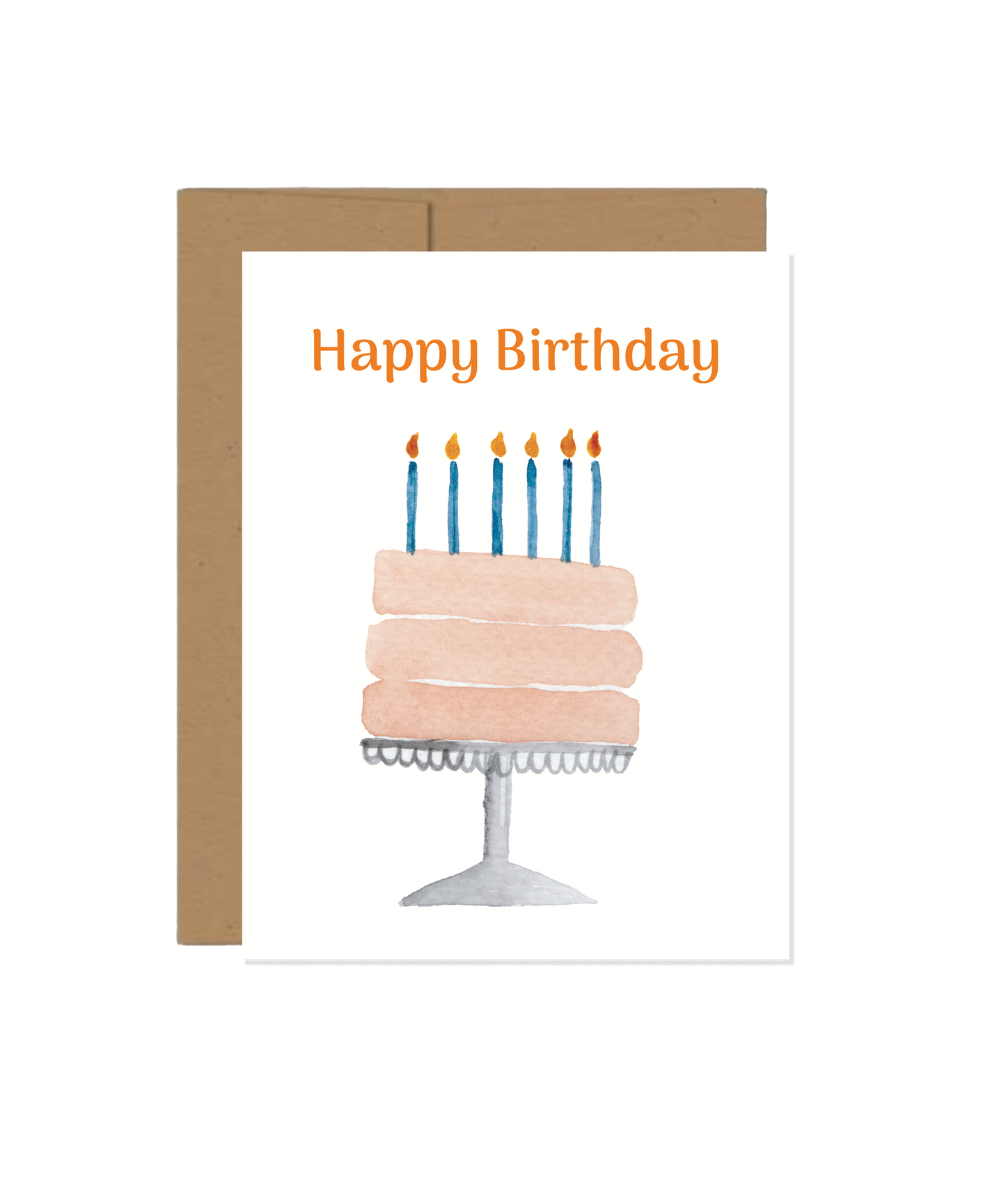 Happy Birthday Cake Card
