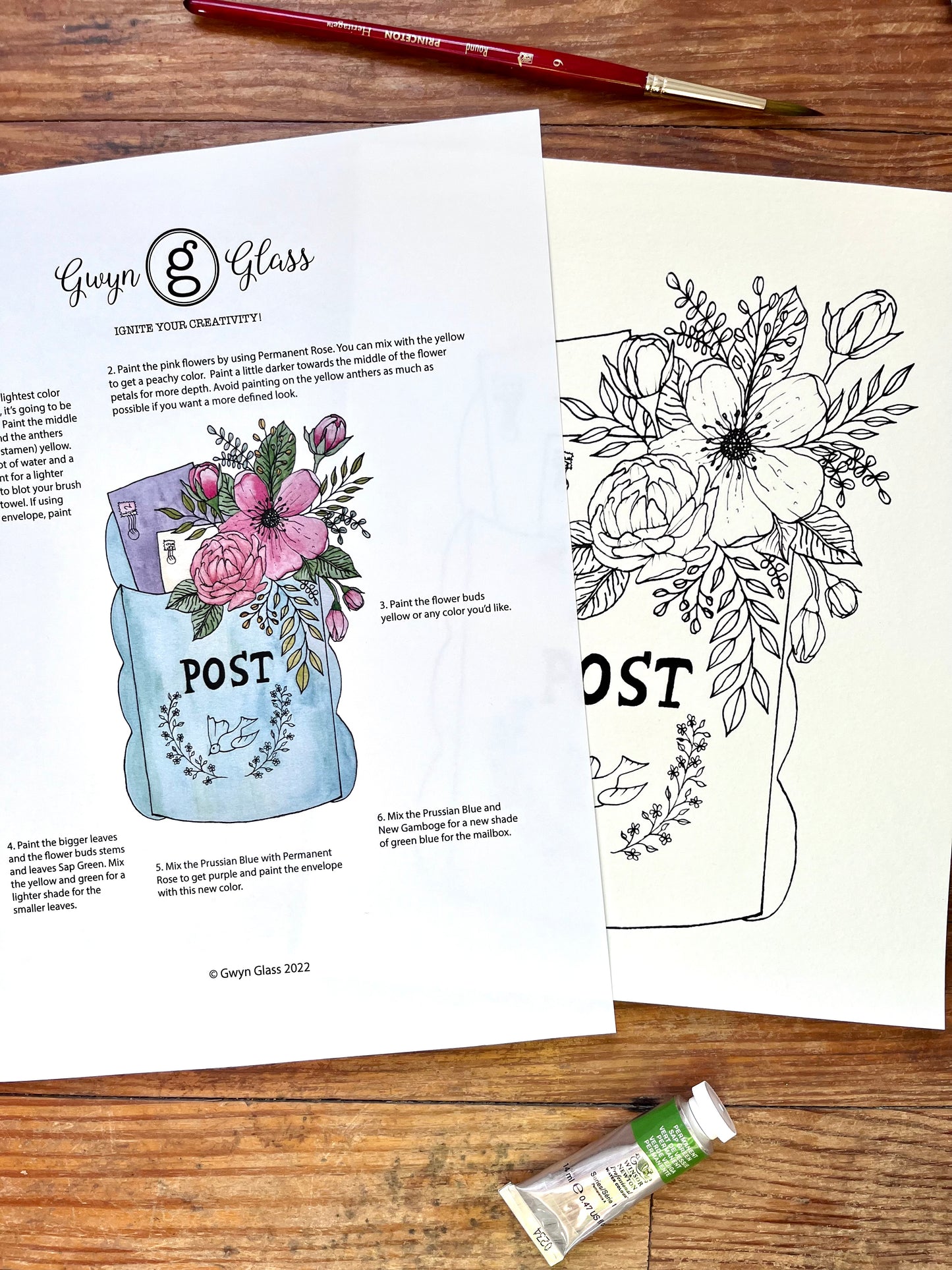 Mailbox DIY Watercolor Kit